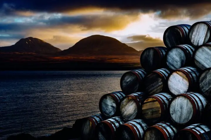 Paps of Jura from Islay, Scotland, in December