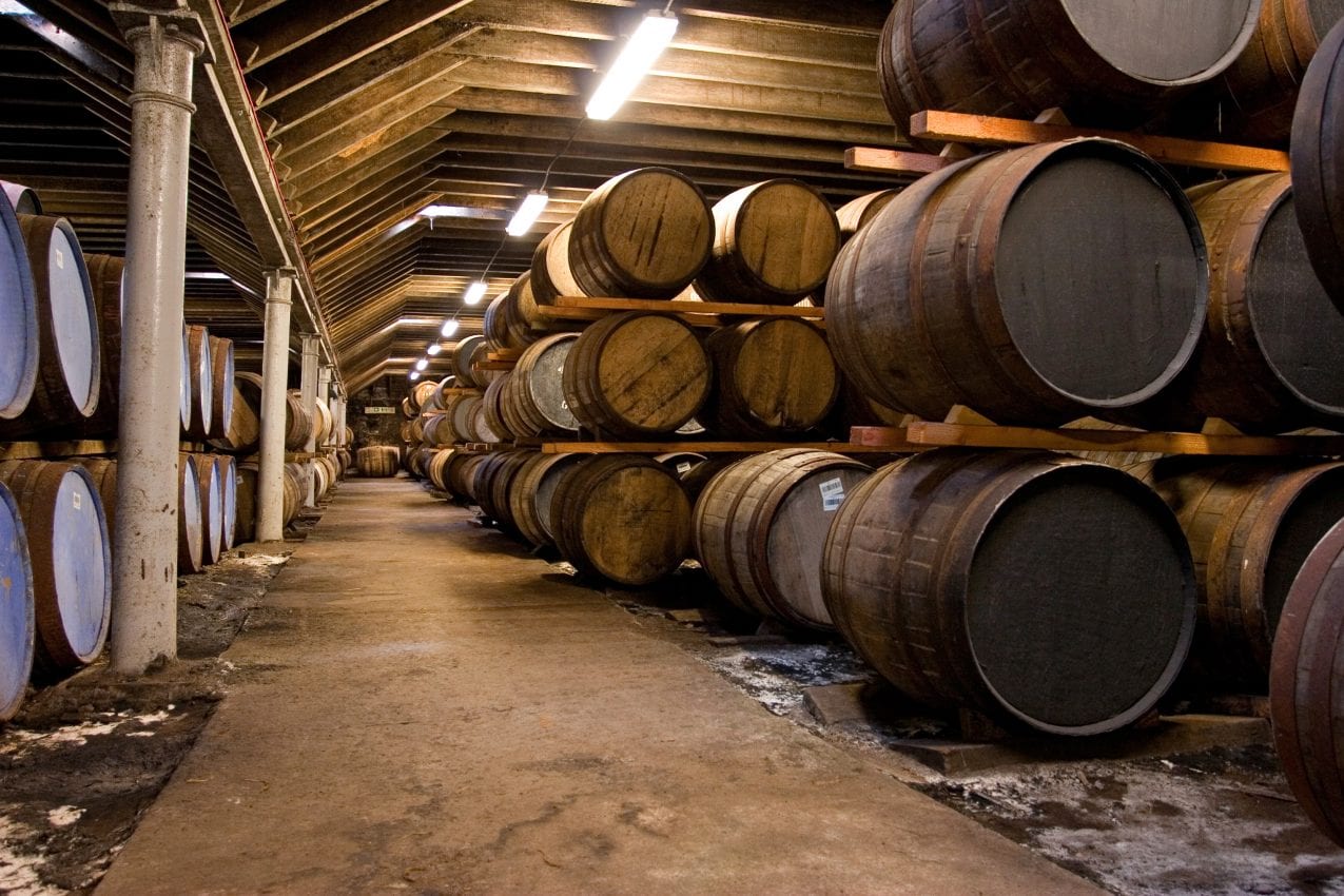 Scottish Whisky casks Storage