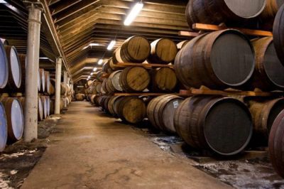 Storing casks of Irish whiskey and whiskey barrels for investors