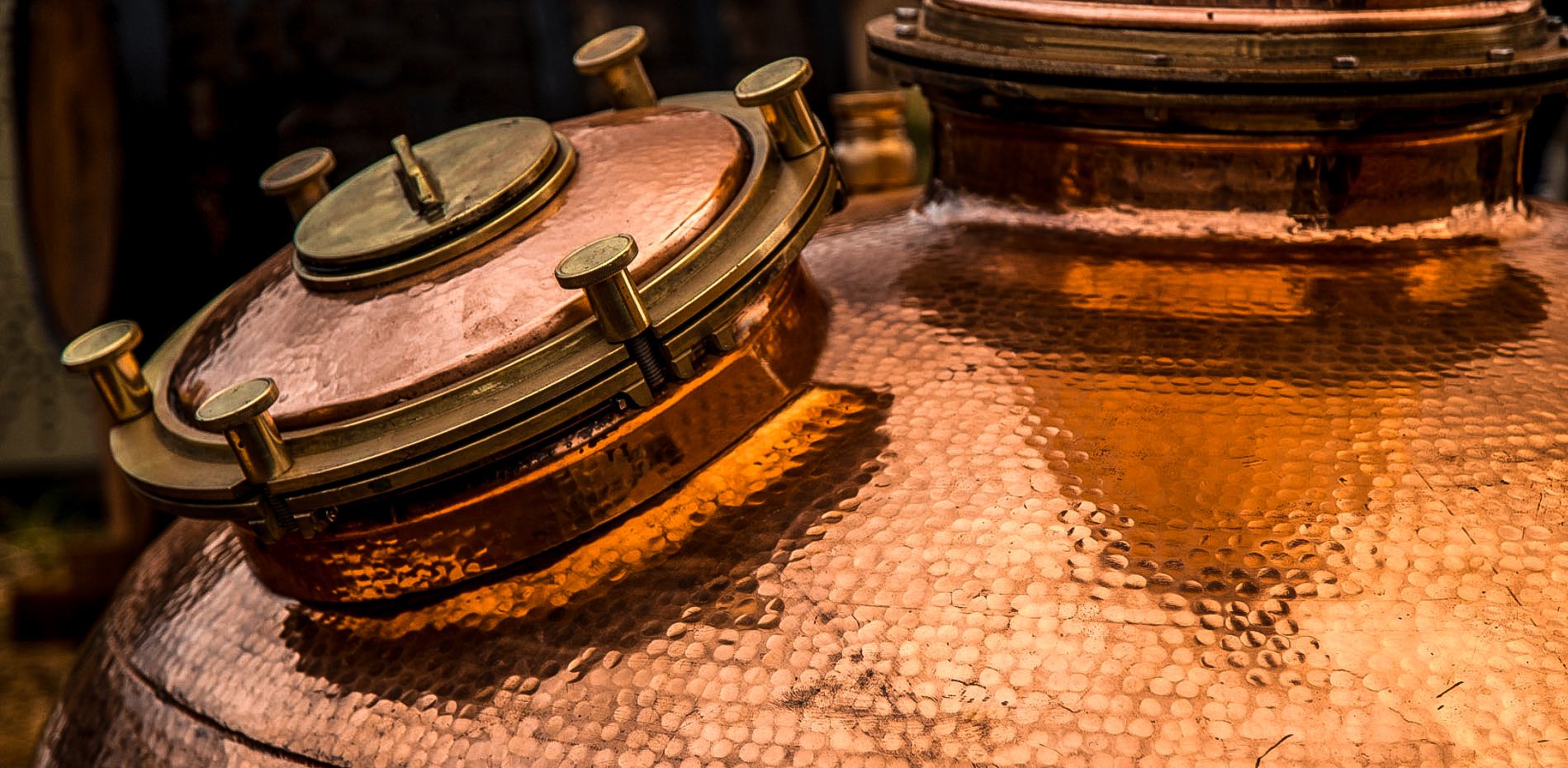 copper pot still for triple distilled whiskey